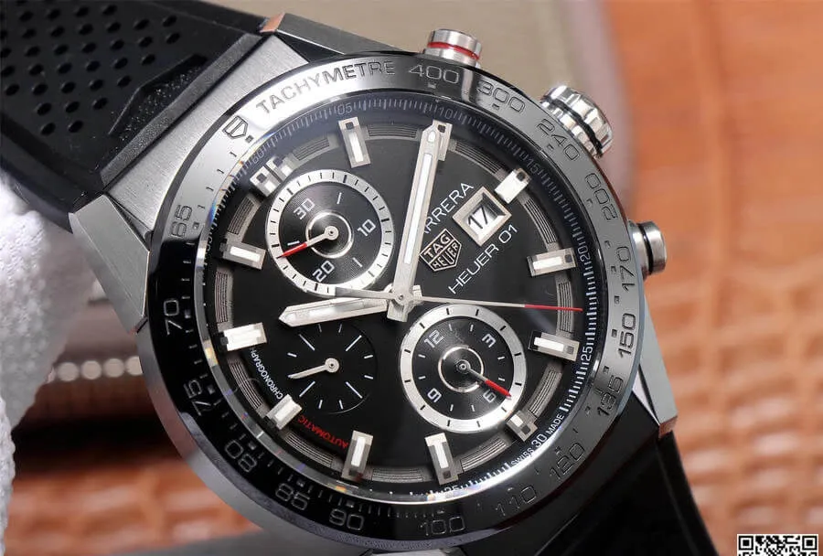 TAG Heuer Carrera CAR201Z.FT6046 XF Factory 1:1 Best Edition Replica Watch Black Bezel